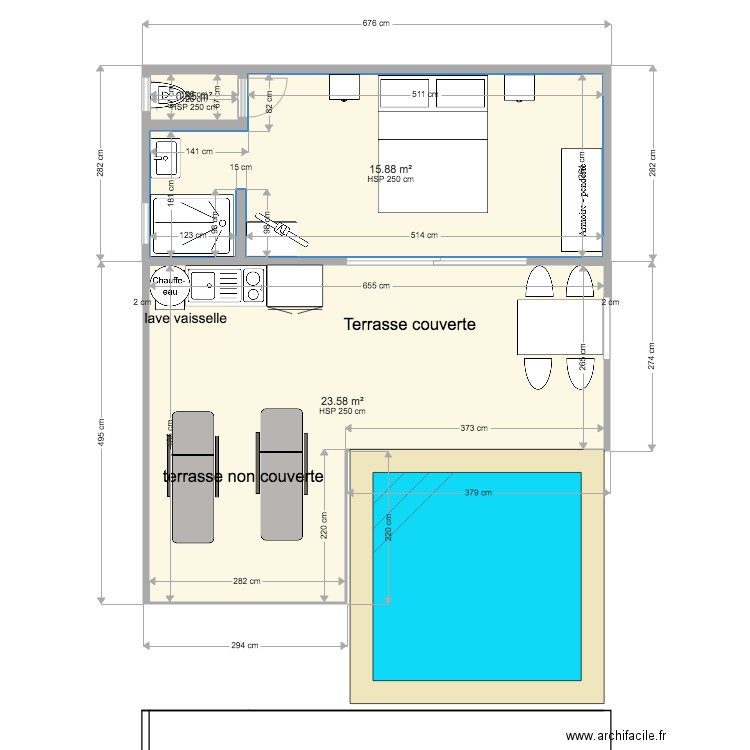 BUNGALOW SIMPLE 1. Plan de 0 pièce et 0 m2