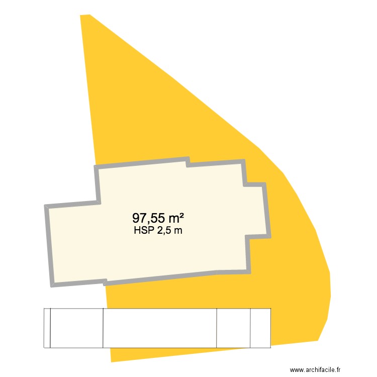 LaMaisonDeManée. Plan de 1 pièce et 98 m2