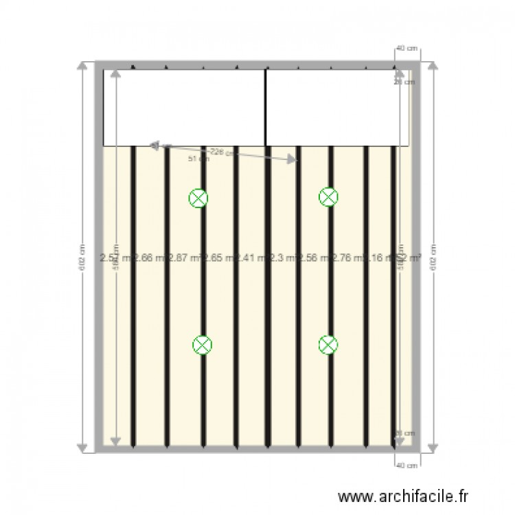 plafond garage. Plan de 0 pièce et 0 m2