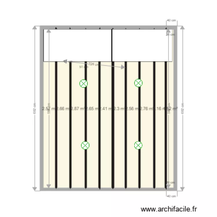 plafond garage. Plan de 