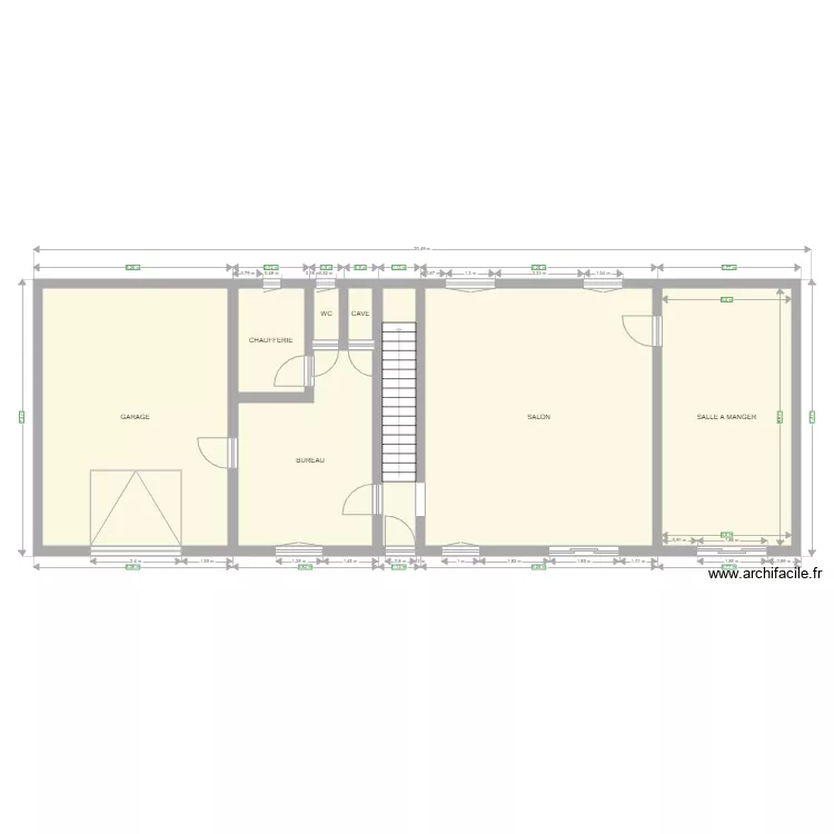necy rdc AVANT. Plan de 