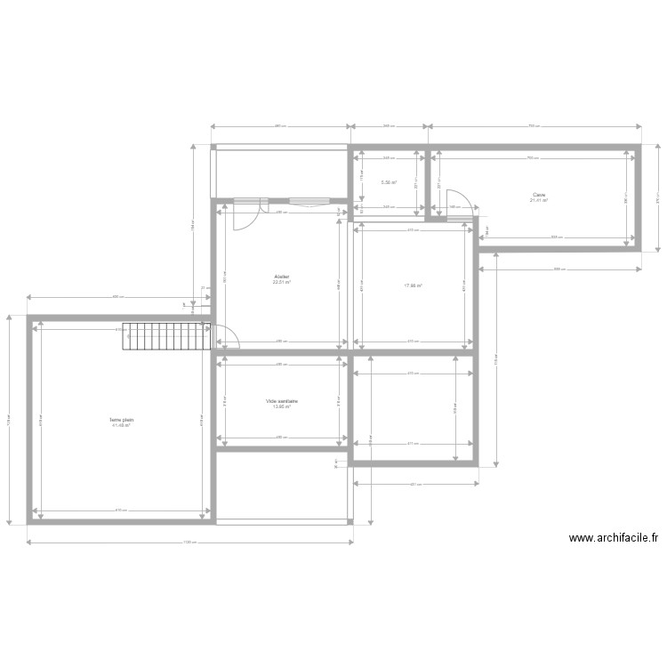 fondation. Plan de 0 pièce et 0 m2