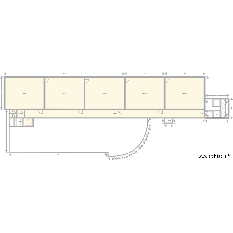 ST julien Projet étage. Plan de 12 pièces et 600 m2