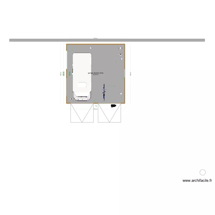 garage_rose. Plan de 