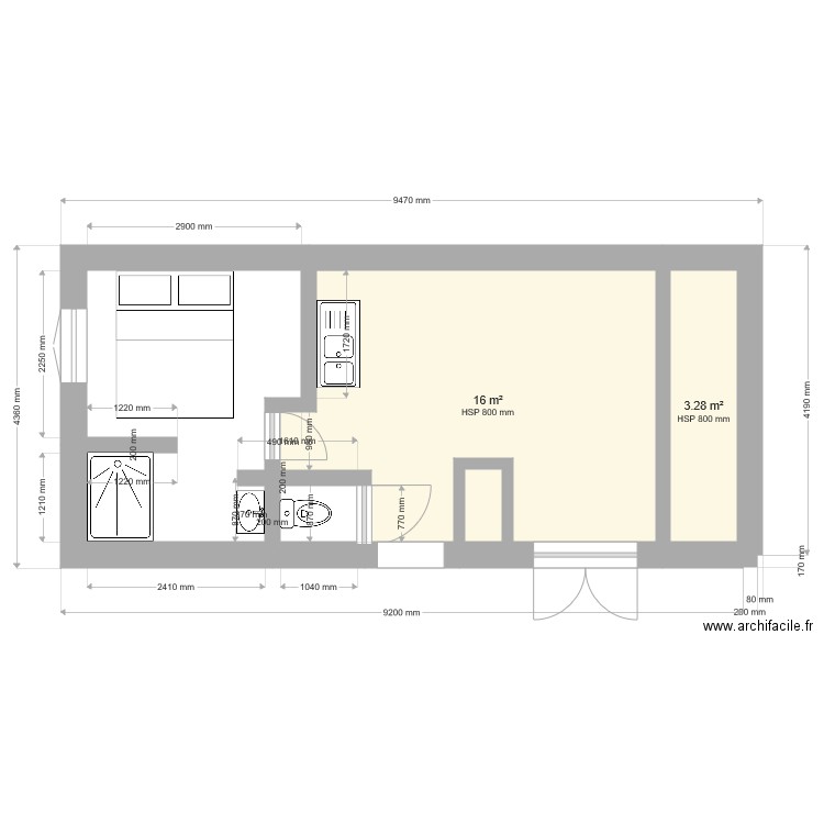 annexe gfl. Plan de 0 pièce et 0 m2