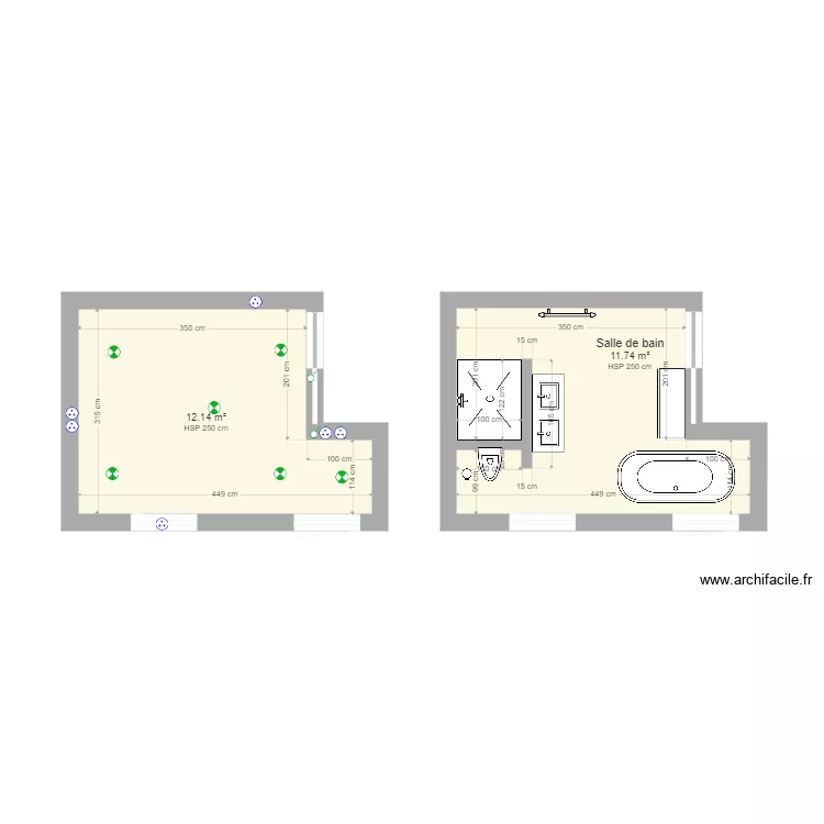 Projet SDB V1. Plan de 