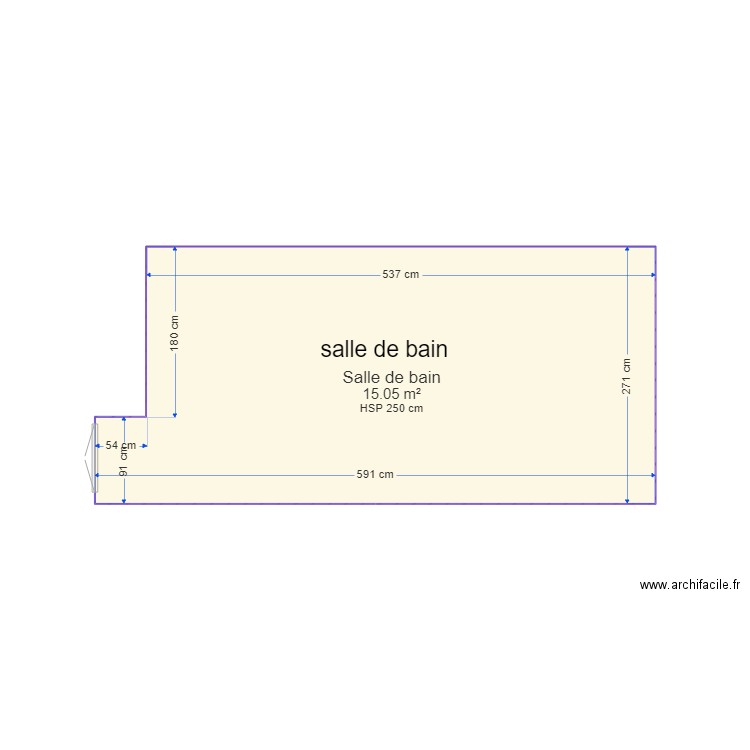 salle de bain . Plan de 0 pièce et 0 m2