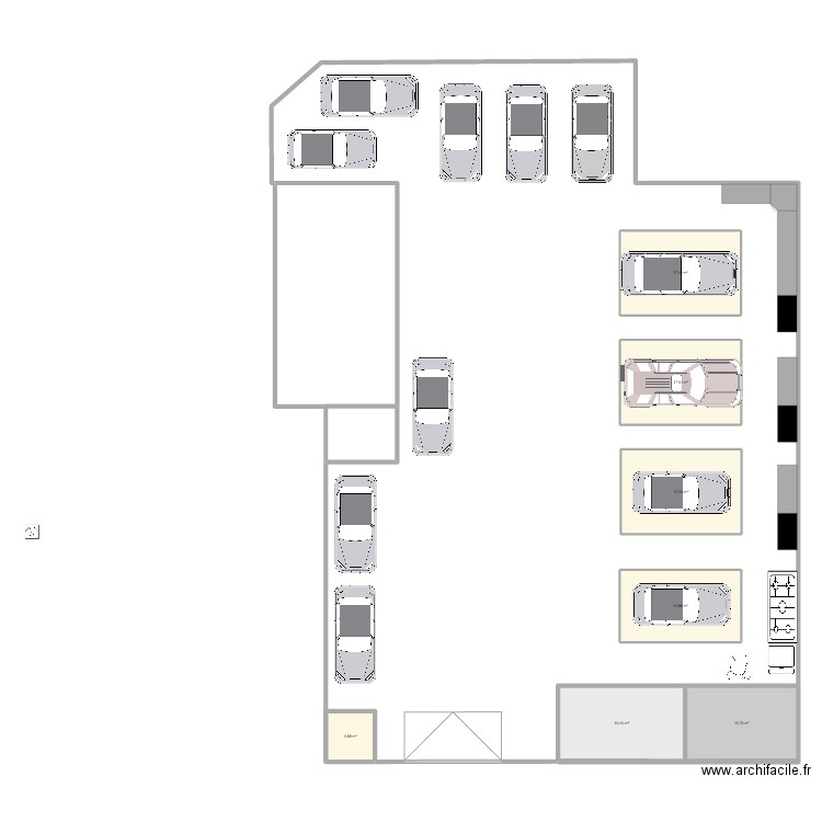 LA CLINIQUE . Plan de 7 pièces et 100 m2