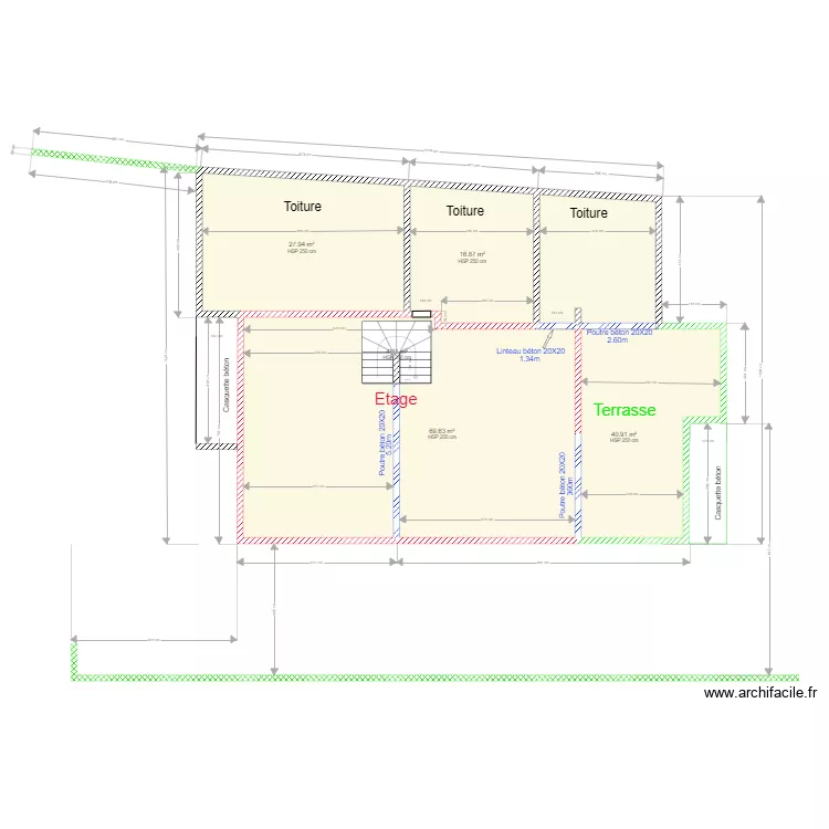  Rez de chauss&eacute;e . Plan de 