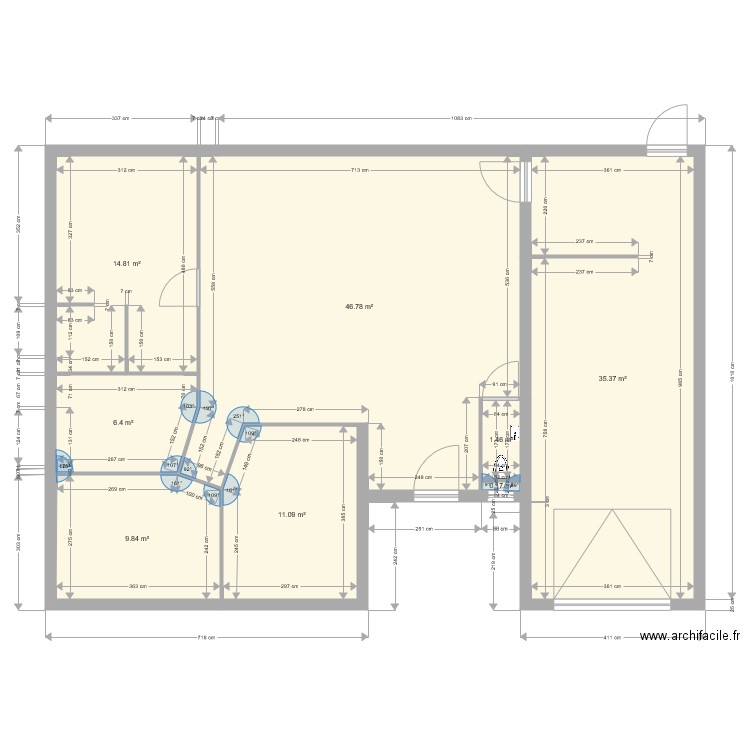 Plain pied2. Plan de 0 pièce et 0 m2