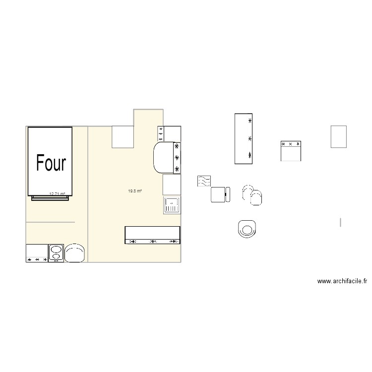 CUISINE FOUR NOUVEAU PROJET 5. Plan de 0 pièce et 0 m2