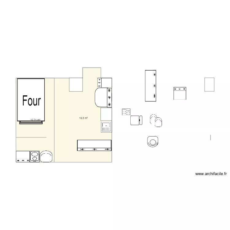 CUISINE FOUR NOUVEAU PROJET 5. Plan de 