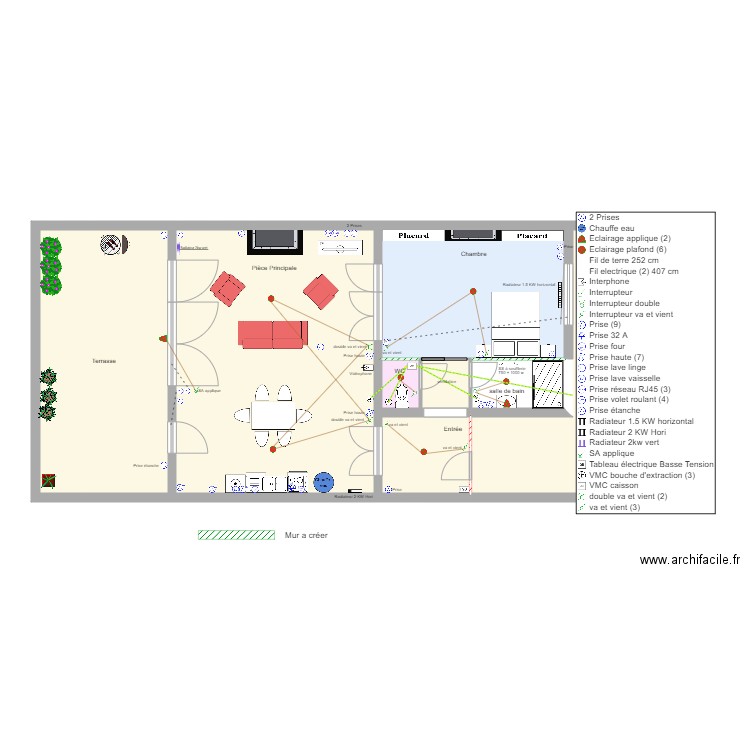 les bouquets 1 étage. Plan de 0 pièce et 0 m2