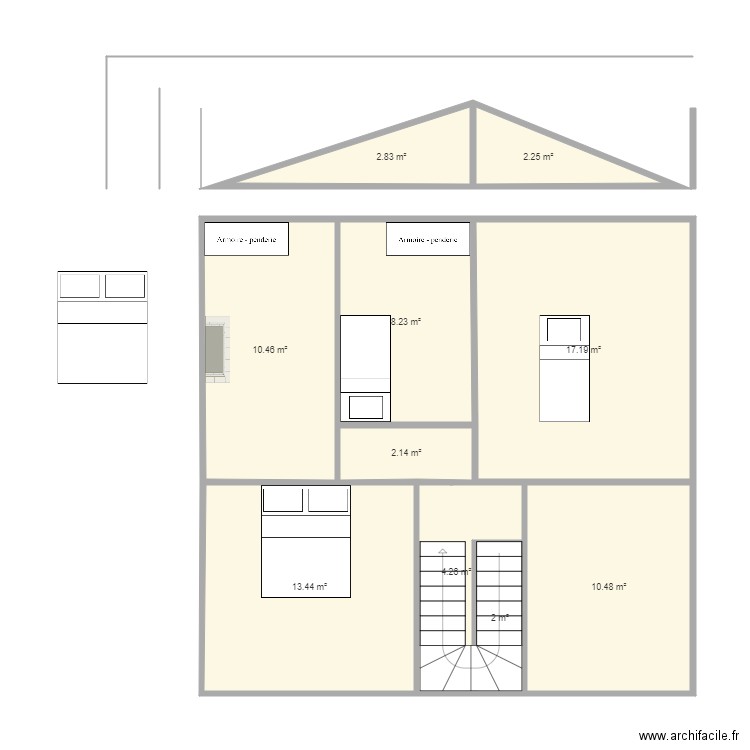 3 eme etage. Plan de 0 pièce et 0 m2