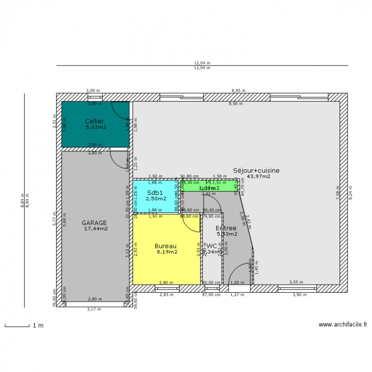 POTIER Rdc. Plan de 0 pièce et 0 m2