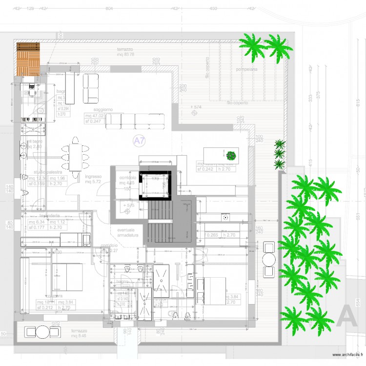 rettificati 1 ATTICO A7 SCHIO. Plan de 0 pièce et 0 m2