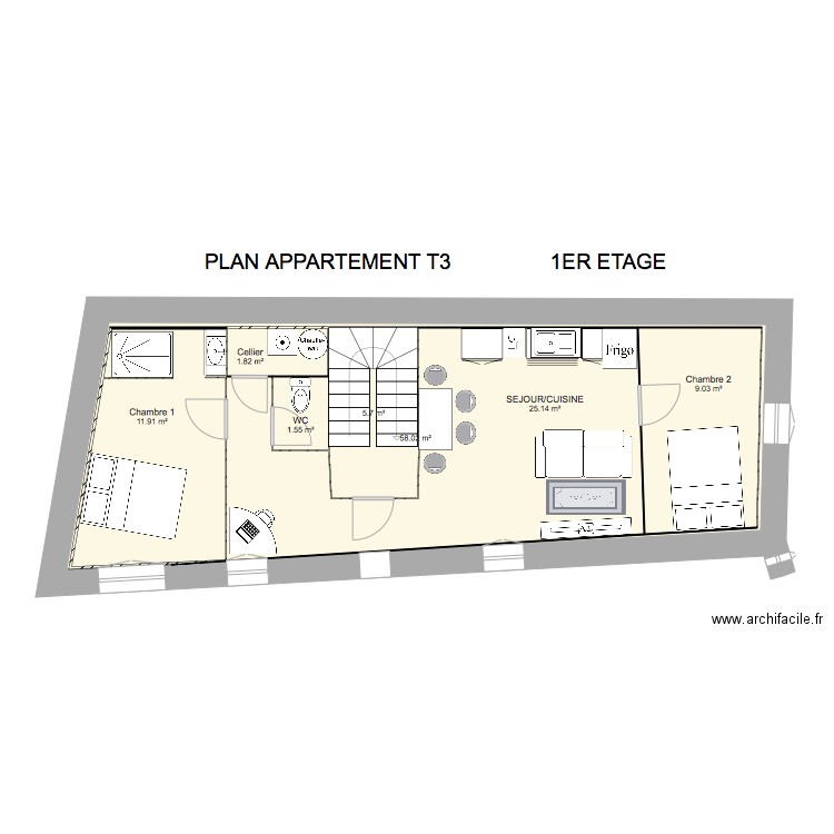 luca etage DEFINITIF. Plan de 0 pièce et 0 m2