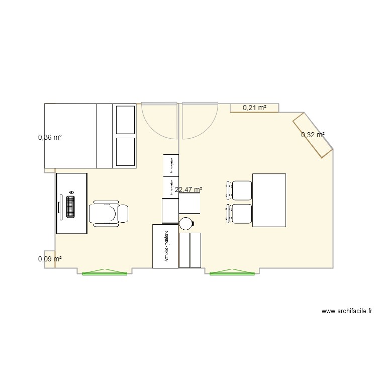 Haussman. Plan de 0 pièce et 0 m2