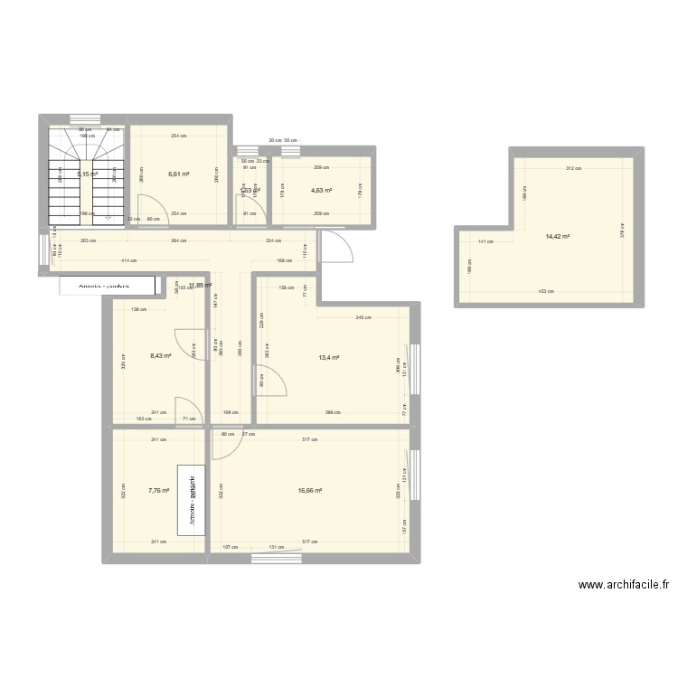 PVA Chambre RDC. Plan de 0 pièce et 0 m2