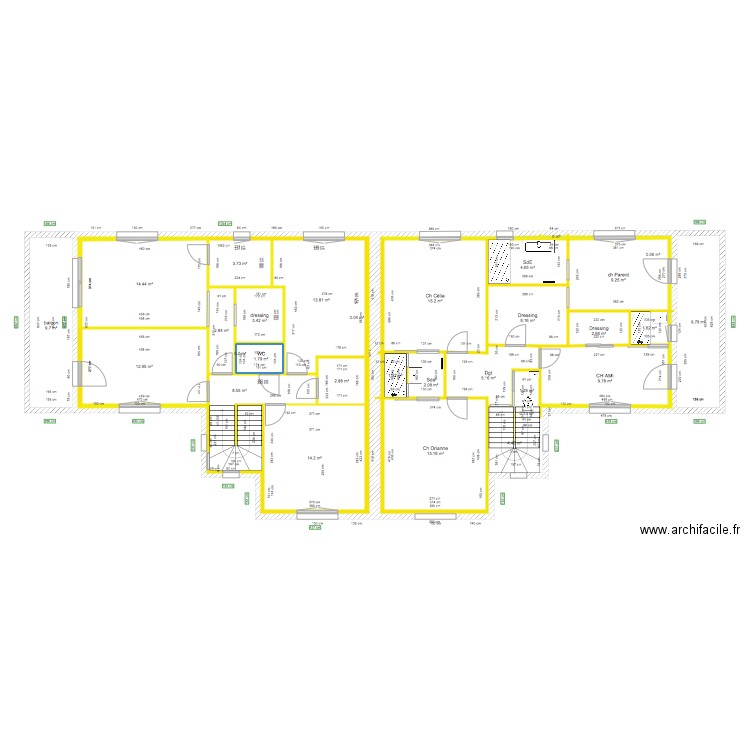 SAINT JULIEN étage . Plan de 0 pièce et 0 m2