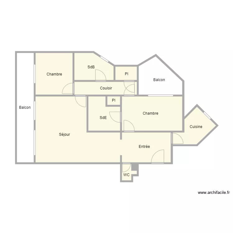 38 parmentier. Plan de 