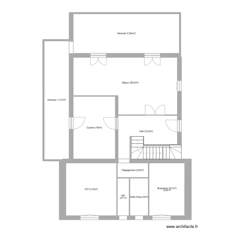 Lalause maison. Plan de 