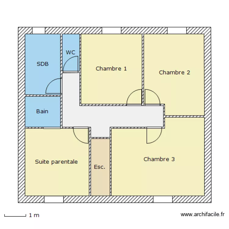 Isalie 4 - Etage. Plan de 