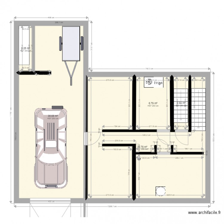 plan de cave. Plan de 0 pièce et 0 m2