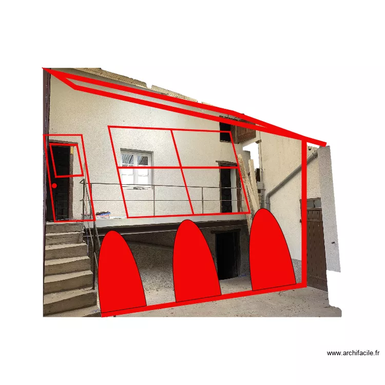 Incrustation RENVOI PERMIS. Plan de 