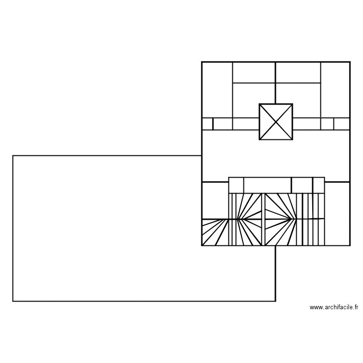 v31427 croquis 3eme etage lot 115 m2. Plan de 58 pièces et 336 m2