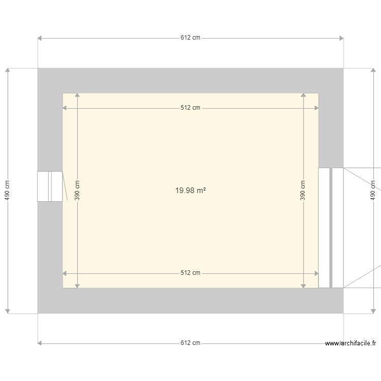 garage terrain. Plan de 0 pièce et 0 m2