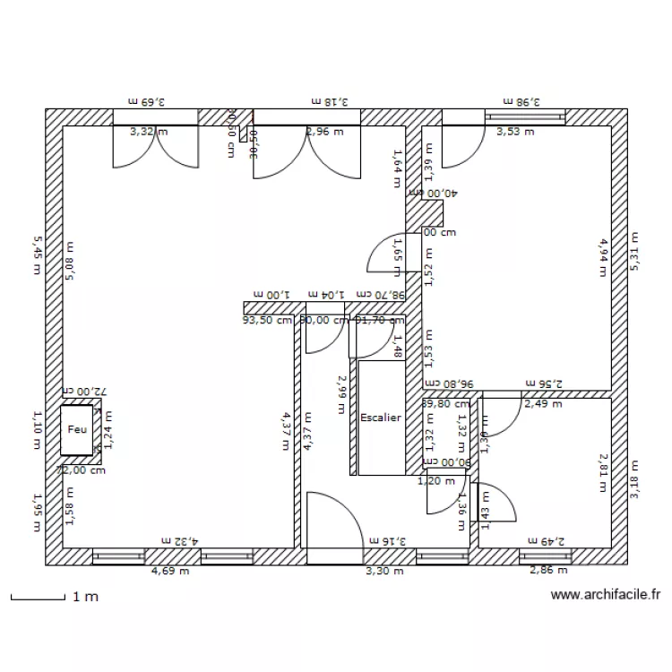 Après travaux. Plan de Après travaux. Plan de