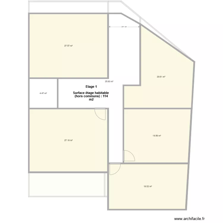 Bons en chablais. Plan de 