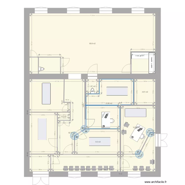 Cabinet Travaux 2016. Plan de 