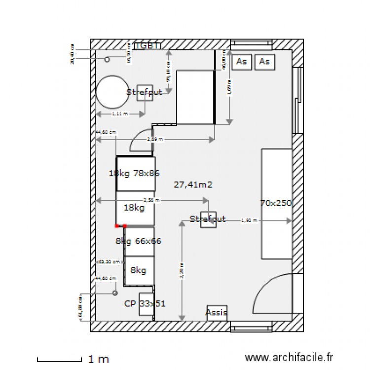 Paliseul lavoir définitif 1. Plan de 0 pièce et 0 m2