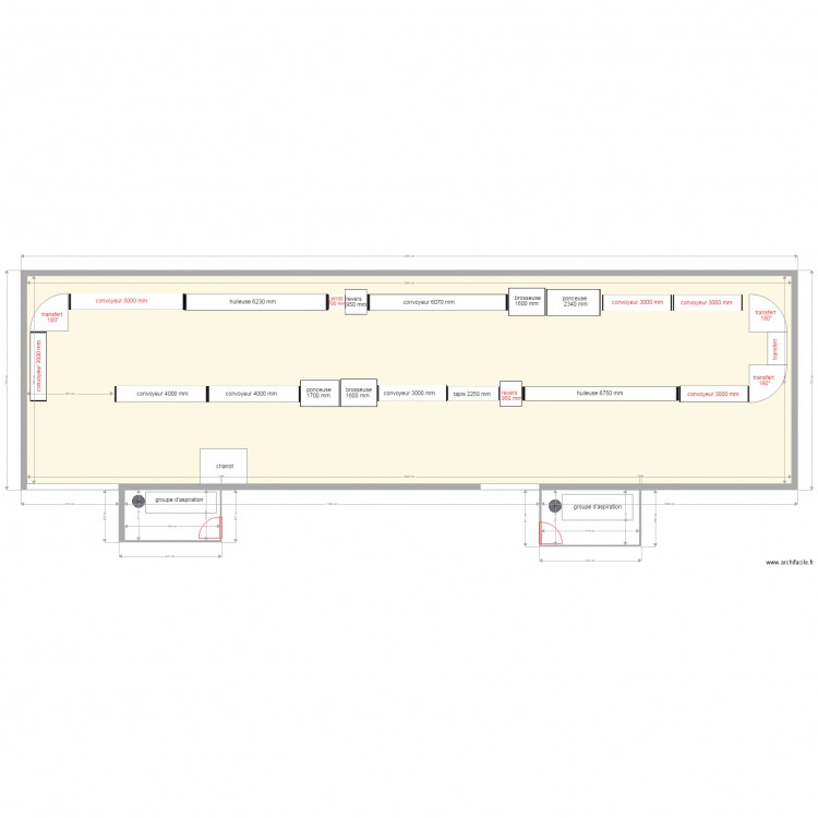 implantation production modifié V7. Plan de 0 pièce et 0 m2