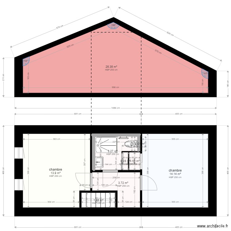 BERNARD ETAGE. Plan de 0 pièce et 0 m2