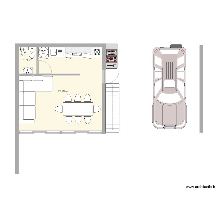 cabaña 30. Plan de 0 pièce et 0 m2