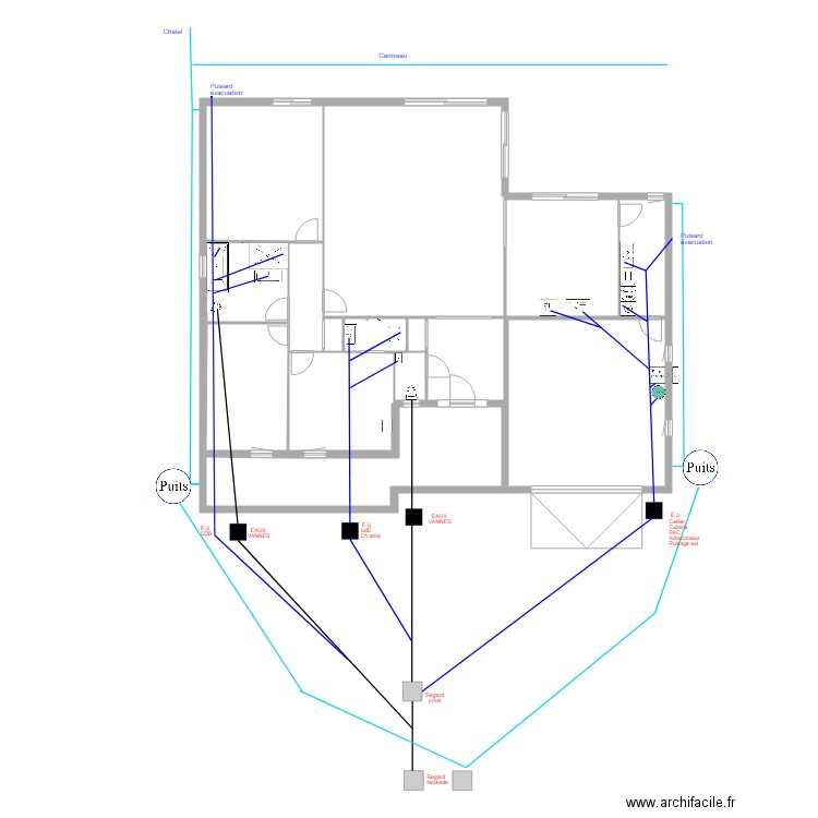 Plan réseaux. Plan de 0 pièce et 0 m2