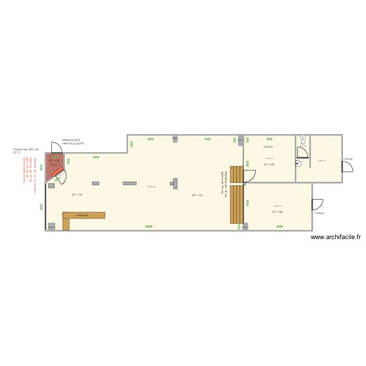 HAPPY DRIVE AVANT TRAVAUX. Plan de 0 pièce et 0 m2