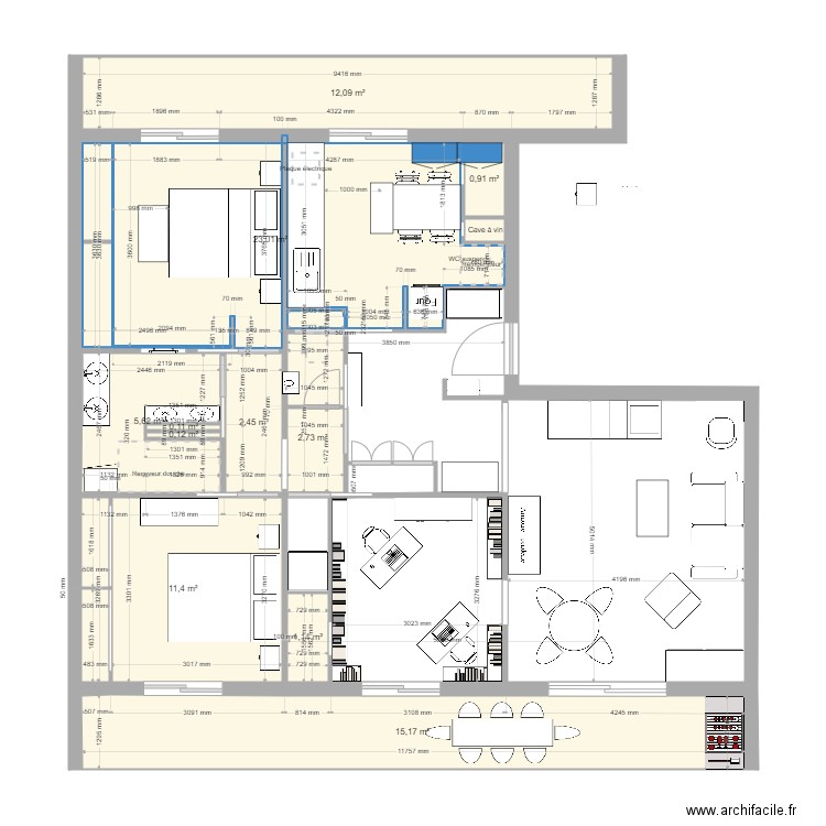 t4fino8.6. Plan de 12 pièces et 75 m2