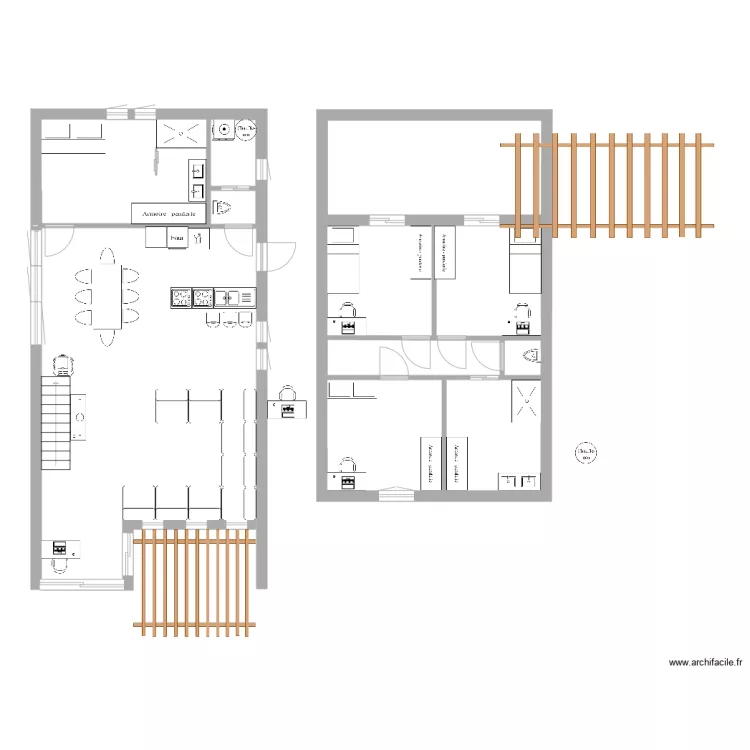 maison. Plan de maison. Plan de