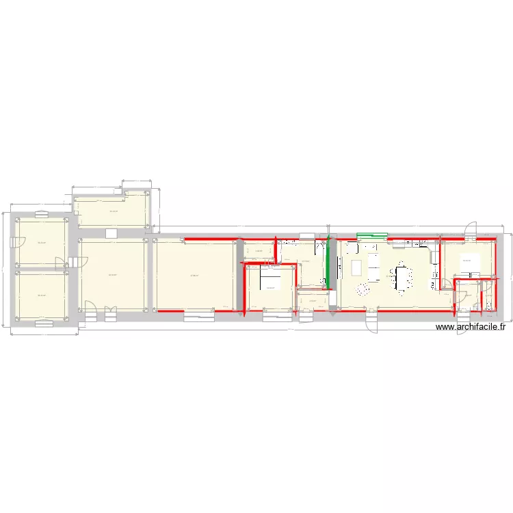 chez nous et gite v1. Plan de 