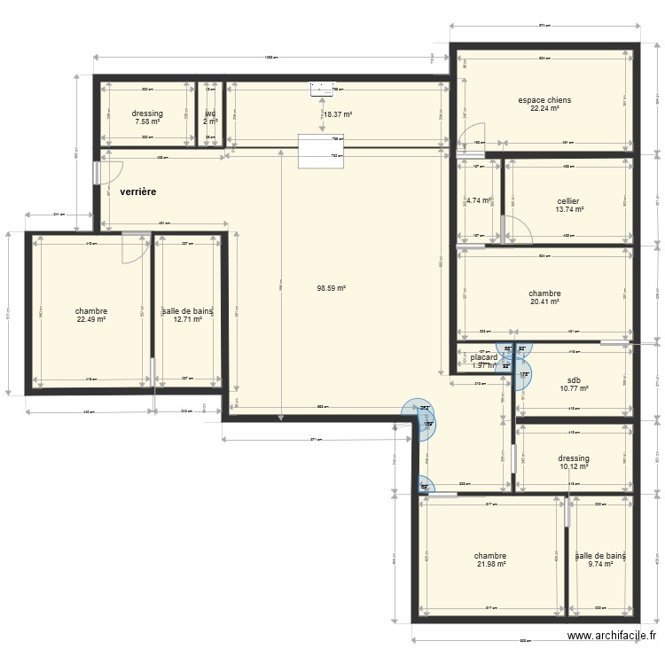 3 pans de toiture 2. Plan de 0 pièce et 0 m2