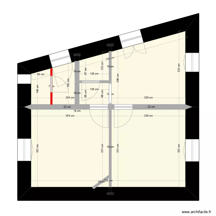 WILLAIME C&ocirc;tes. Plan de 