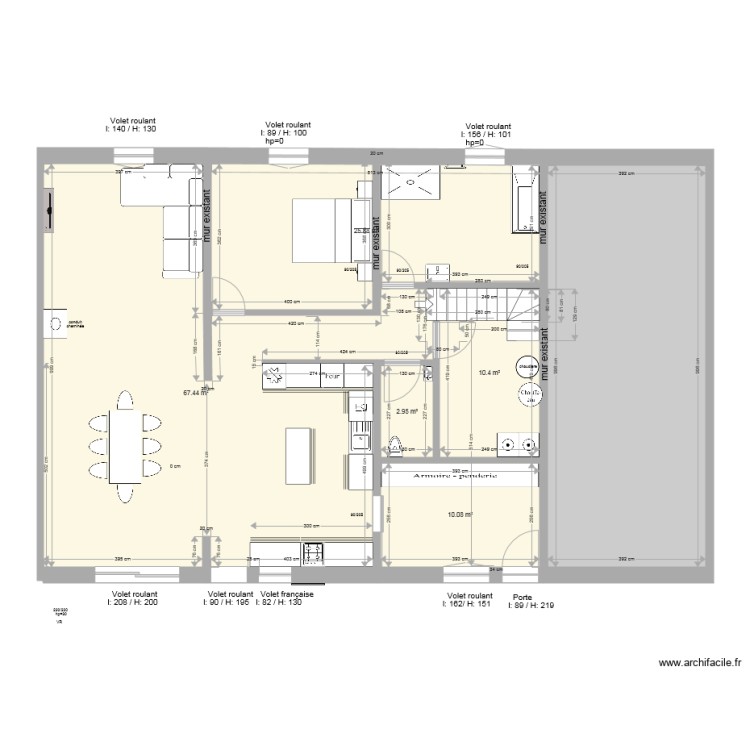 rez final modif esc. Plan de 0 pièce et 0 m2