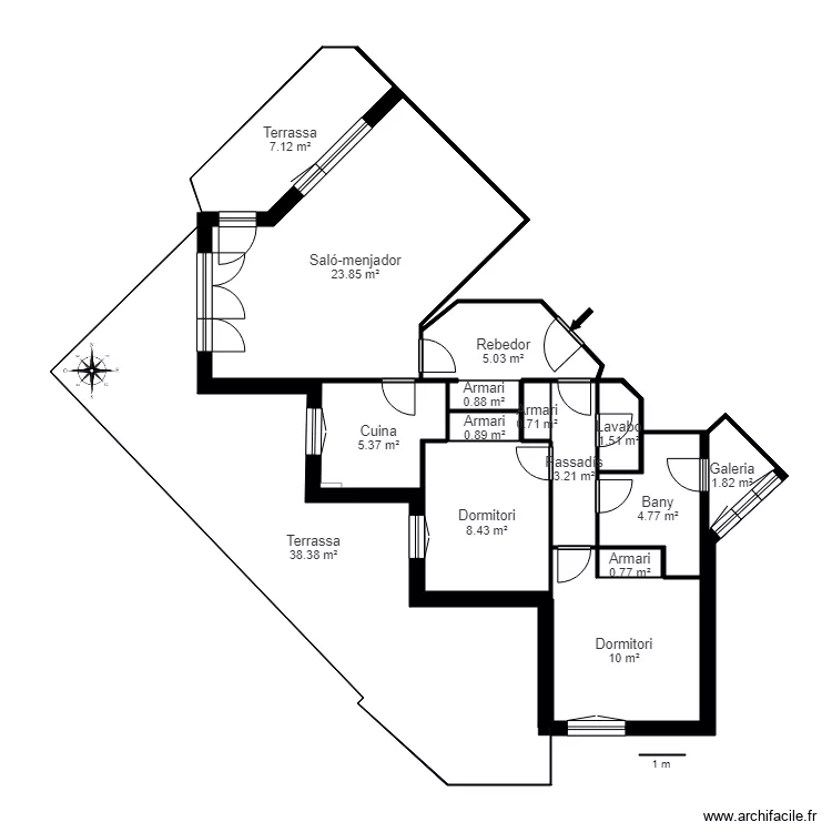 ed les flors cg 2 n&ordm; 118 1 1 encamp. Plan de 