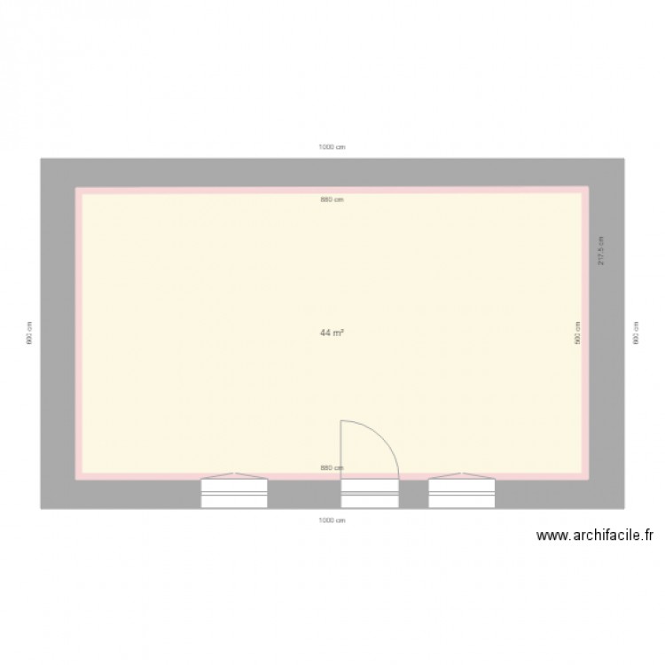 PLELO RDC VIDE. Plan de 0 pièce et 0 m2