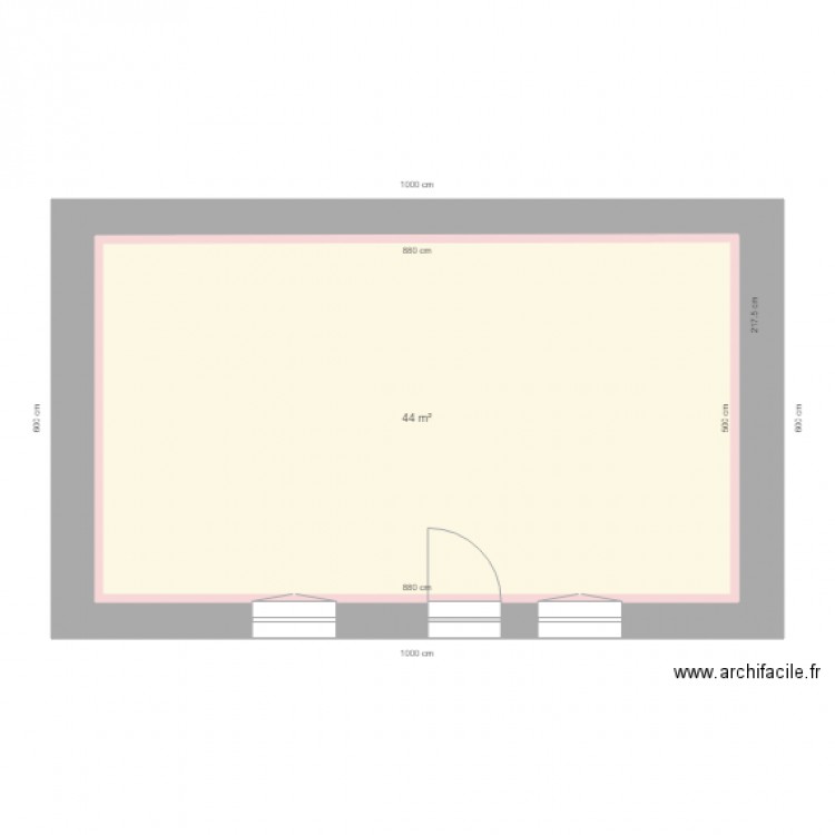 PLELO RDC VIDE. Plan de 0 pièce et 0 m2