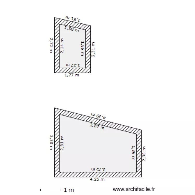 plan apres travaux. Plan de 